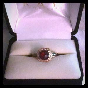 Levian rhodolite garnet ring